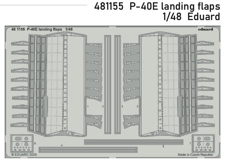 Eduard ED481155 Curtiss P-40E Warhawk landing flaps 1:48