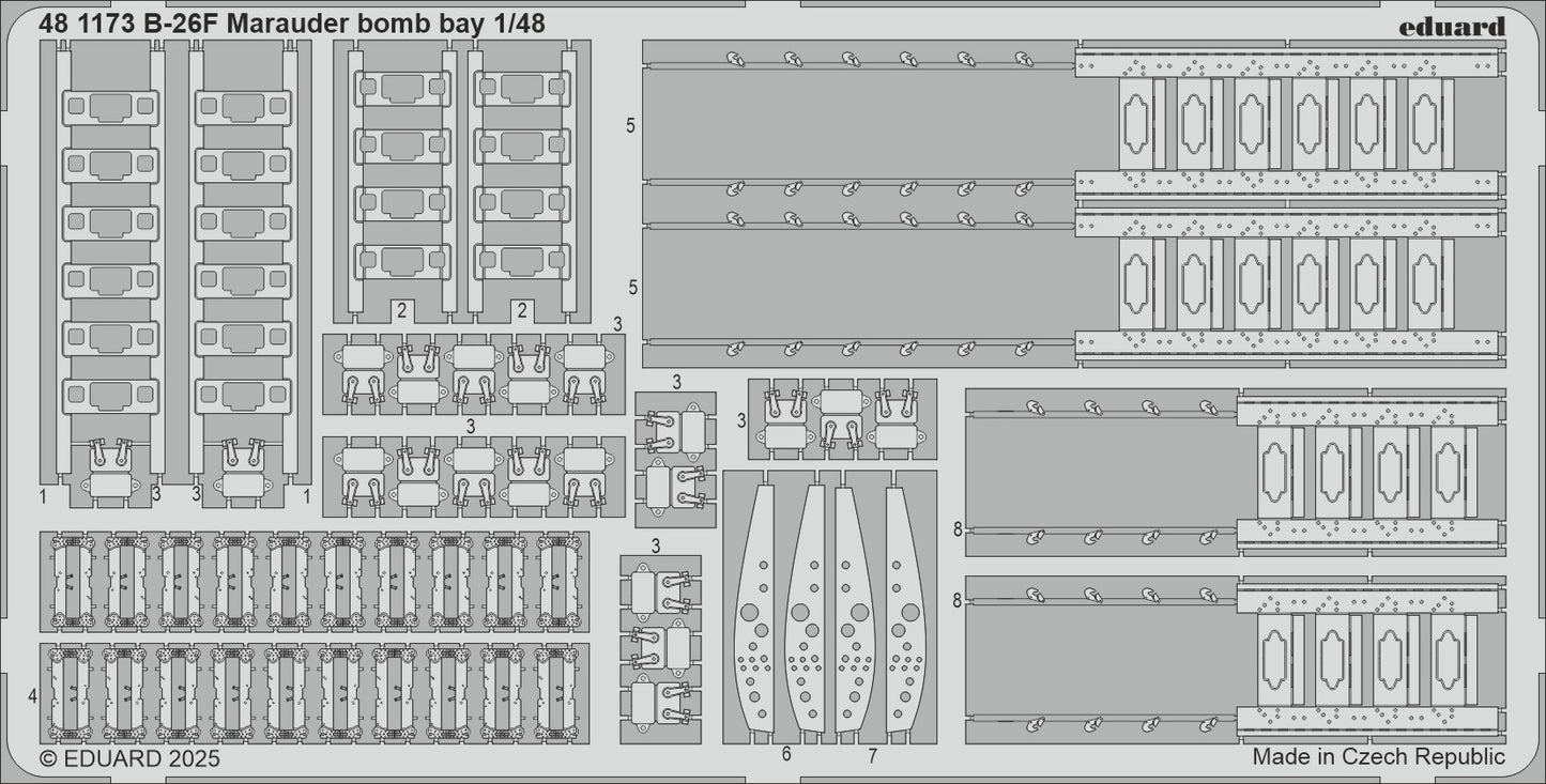 Eduard ED481173 Martin B-26F Marauder bomb bay 1:48