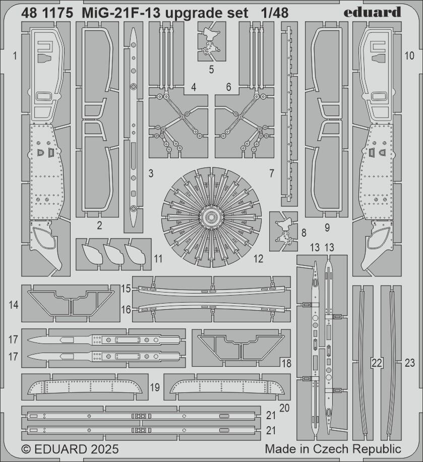 Eduard ED481175 Mikoyan MiG-21F-13 upgrade set 1:48