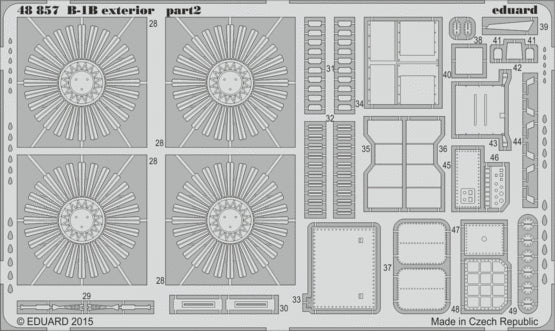 Eduard ED48857 1:48 Rockwell B-1B Lancer exterior