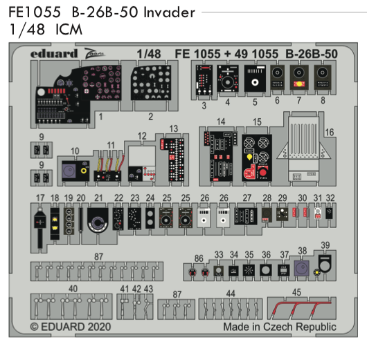 Eduard ED491055 1:48 Douglas B-26B-50 Invader