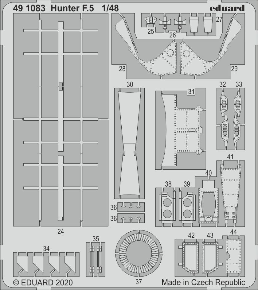 Eduard ED491083 1:48 Hawker Hunter F.4/F.5 detail set