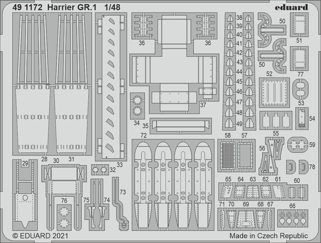 Eduard ED491172 1:48 BAe Harrier GR.1