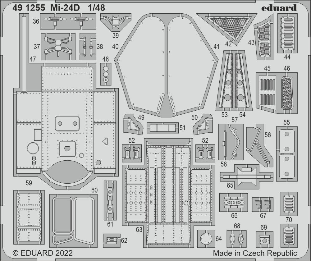 Eduard ED491255 1:48 MiL Mi-24D Hind