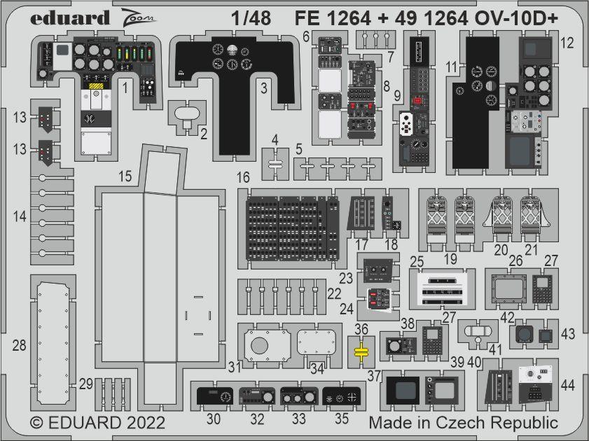 Eduard ED491264 1:48 North-American/Rockwell OV-10D+