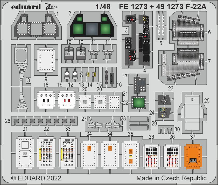 Eduard ED491273 1:48 Lockheed-Martin F-22A