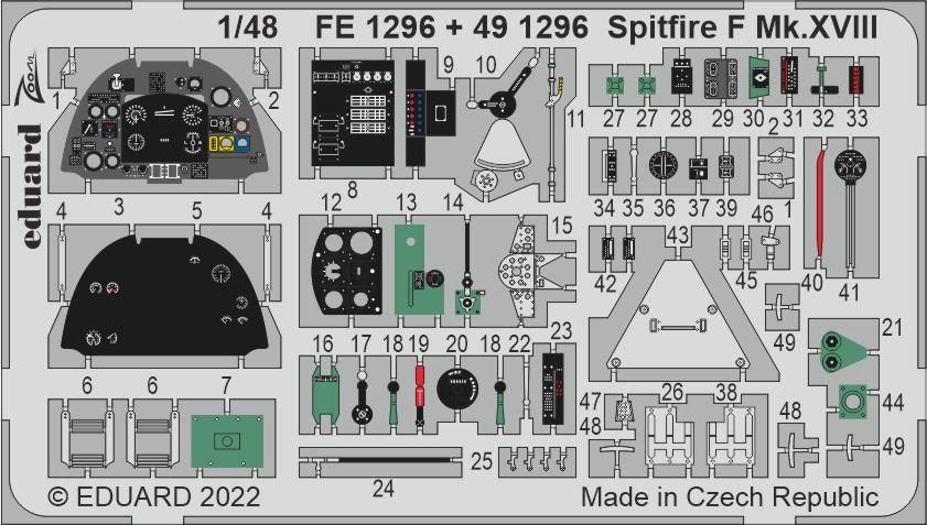 Eduard ED491296 1:48 Supermarine Spitfire F Mk.XVIII