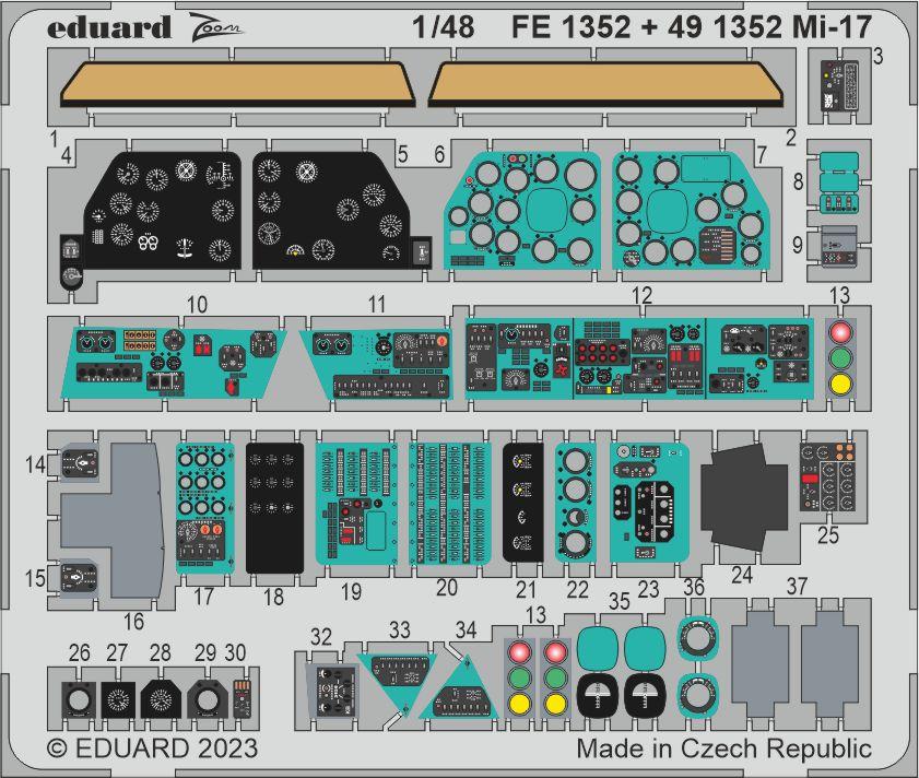 Eduard ED491352 1:48 Mil Mi-17