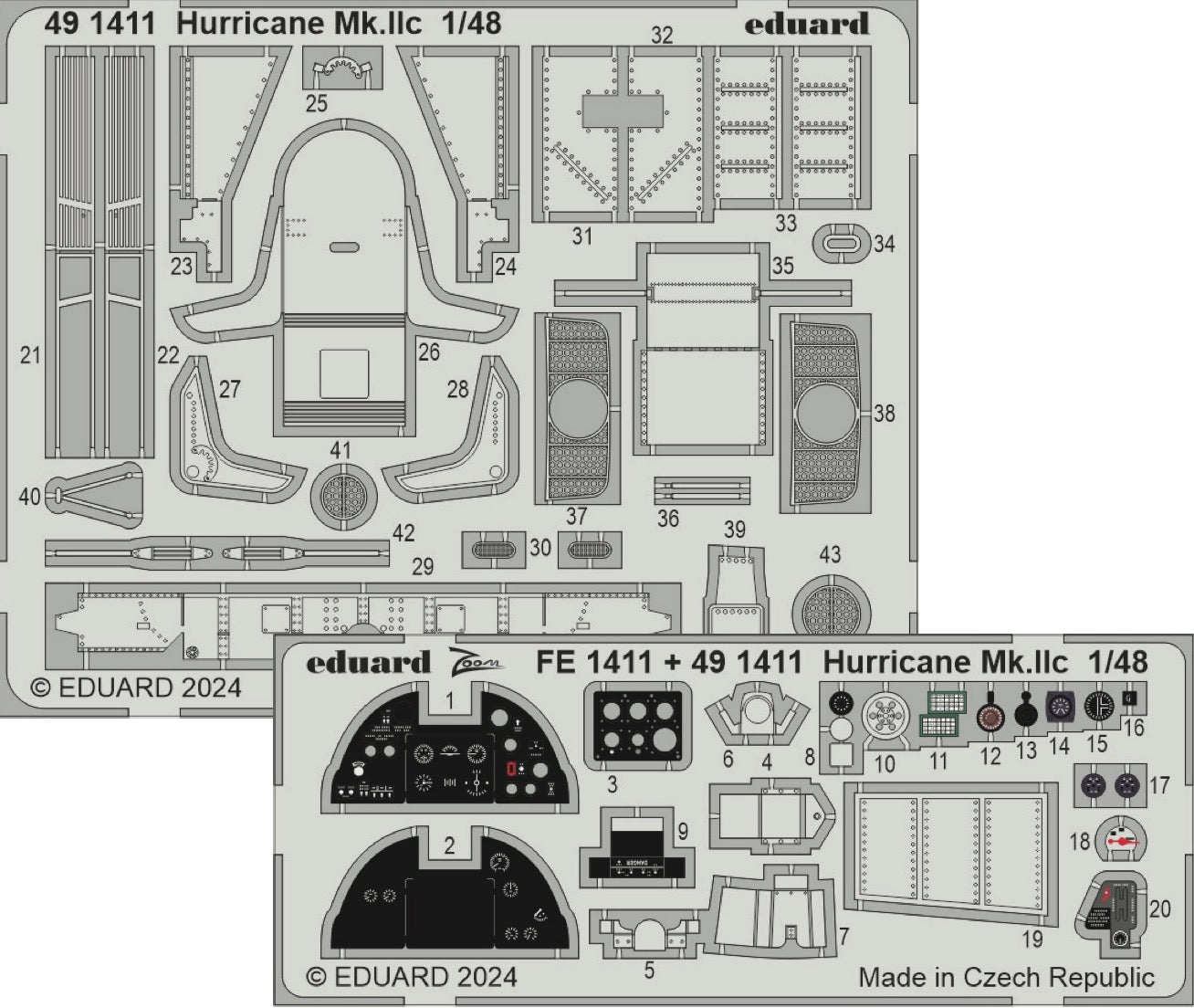 Eduard ED491411 1:48 Hawker Hurricane Mk.IIc