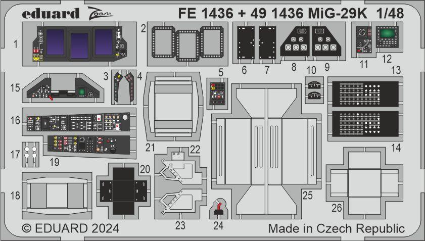 Eduard ED491436 Mikoyan MiG-29K 1:48