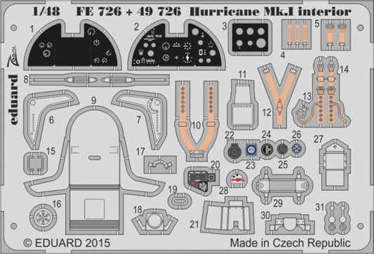 Eduard ED49726 1:48 Hawker Hurricane Mk.I S.A