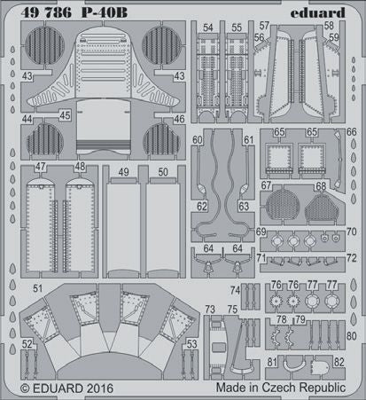 Eduard ED49786 1:48 Curtiss P-40B Tomahawk