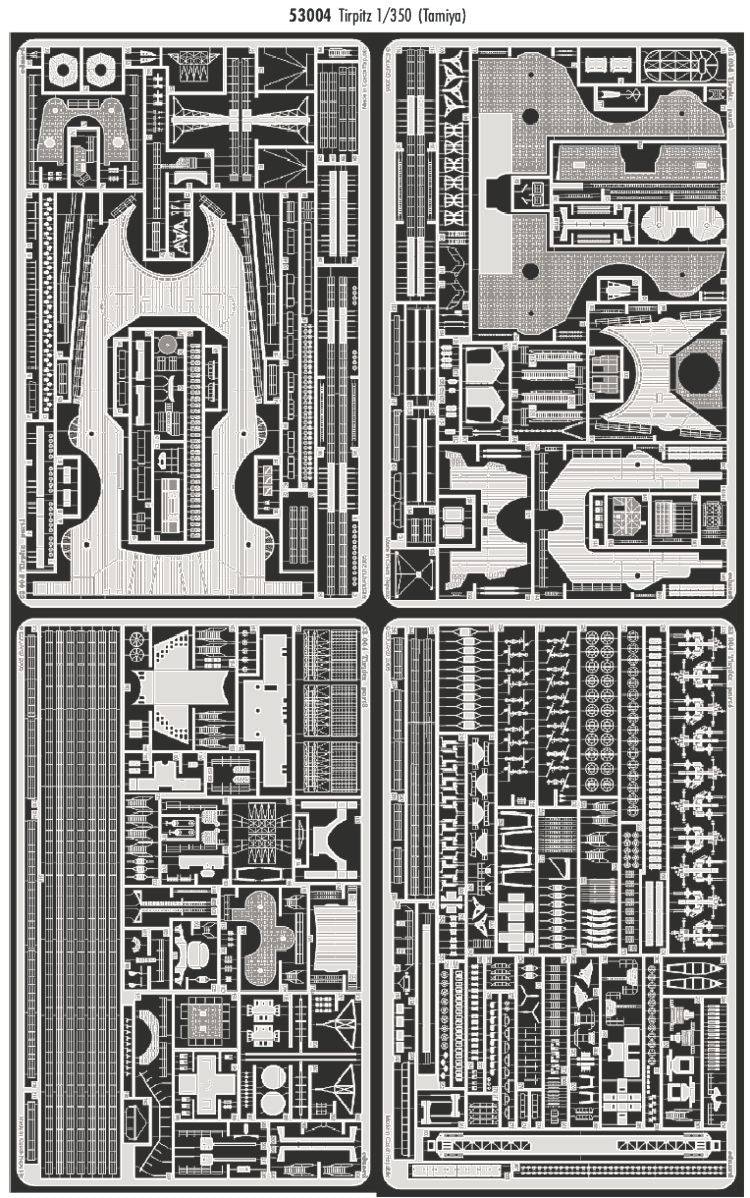 Eduard ED53004 1:350 Tirpitz German Battleship Battleship