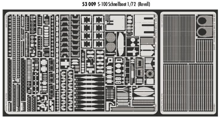 Eduard ED53009 1:72 S-100 Schnellboot Torpedo Boat