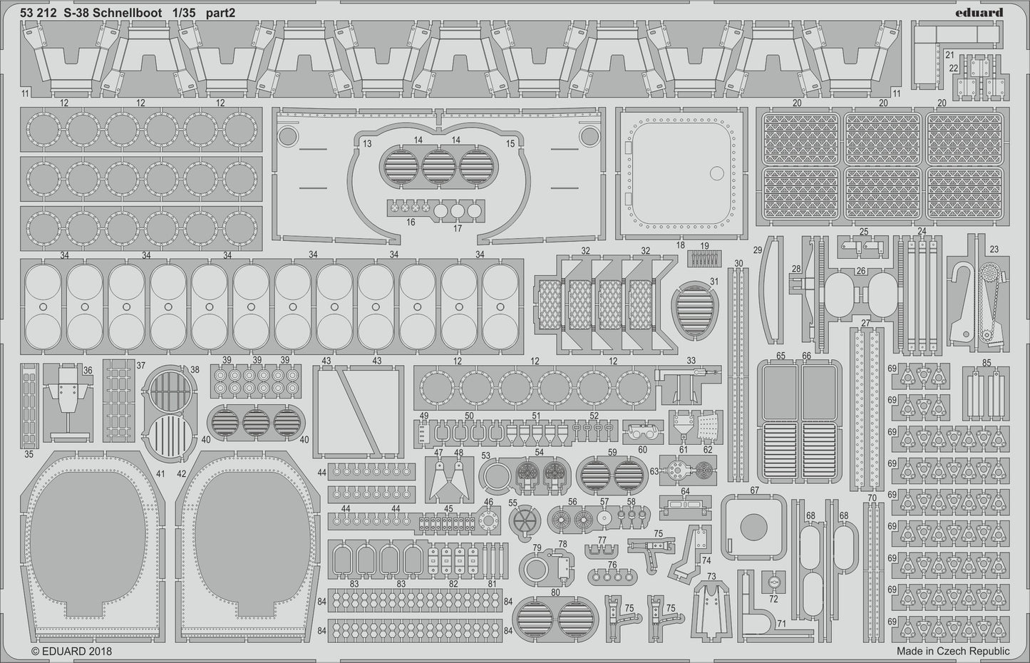 Eduard ED53212 1:35 Schnellboot S-38