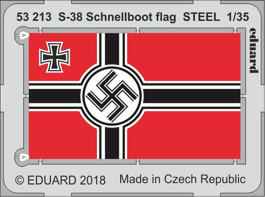 Eduard ED53213 1:35 Schnellboot S-38 flag STEEL