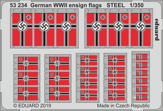 Eduard ED53234 1:350 German WWII ensign flags STEEL