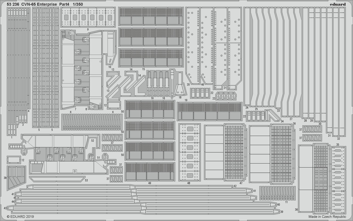 Eduard ED53236 1:350 CVN-65 Enterprise pt.4