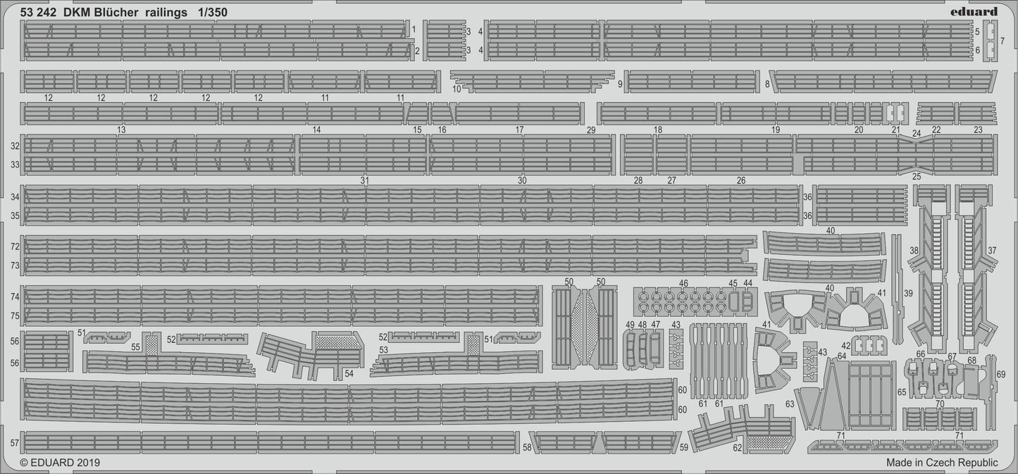 Eduard ED53242 1:350 DKM Blucher railings