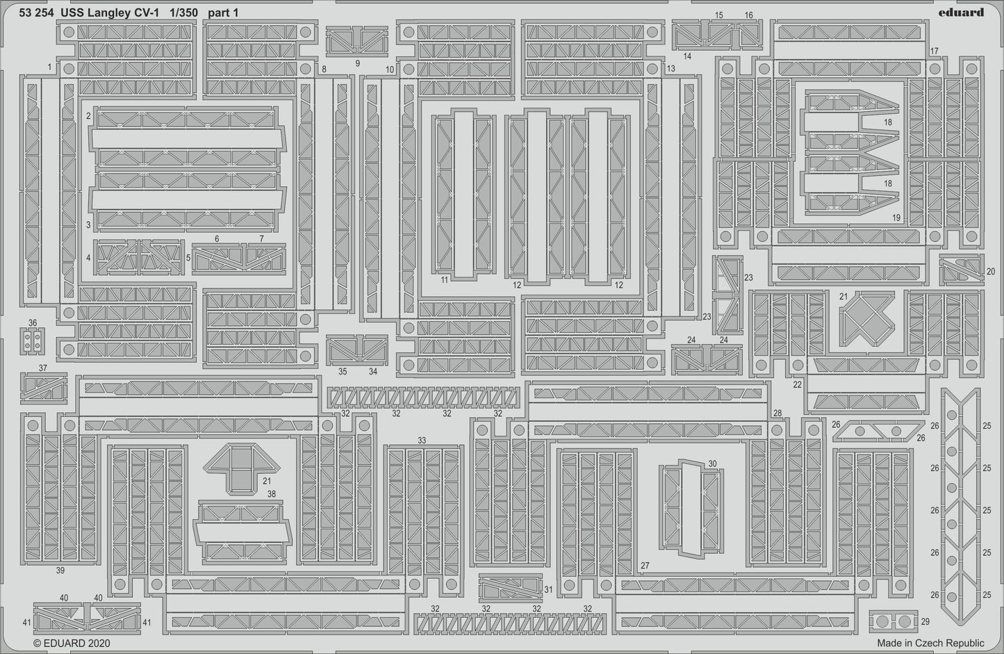 Eduard ED53254 1:350 USS Langley CV-1