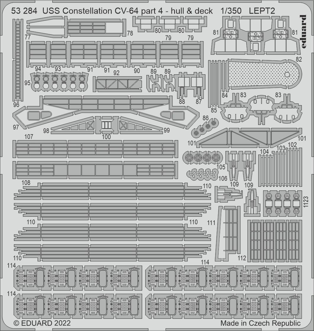 Eduard ED53284 1:350 USS Constellation CV-64 part 4