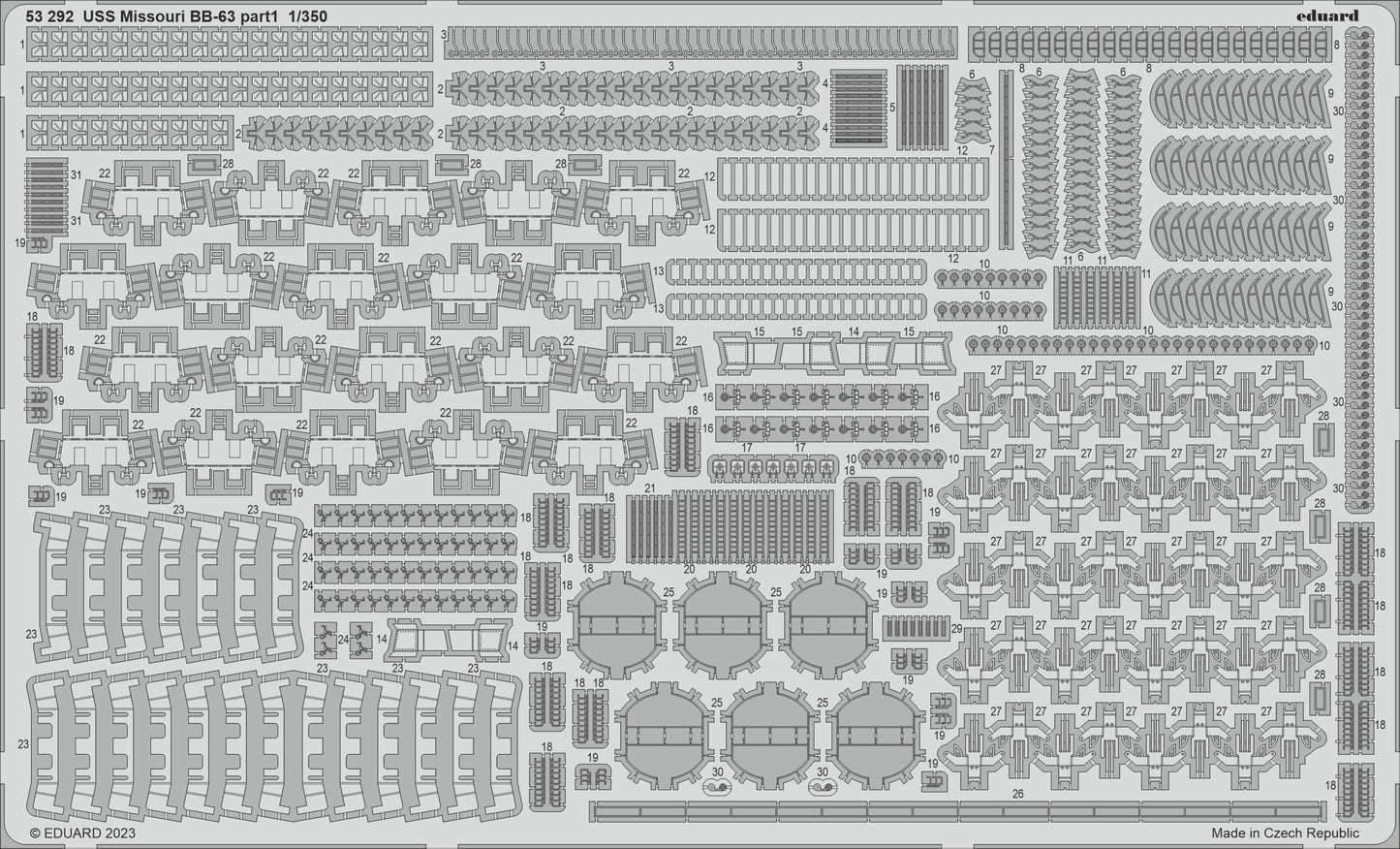Eduard ED53292 1:350 USS Missouri BB-63
