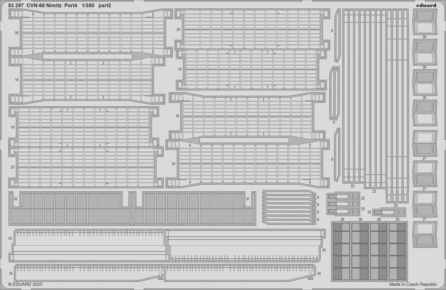 Eduard ED53297 1:350 USS Nimitz CVN-68 part 3