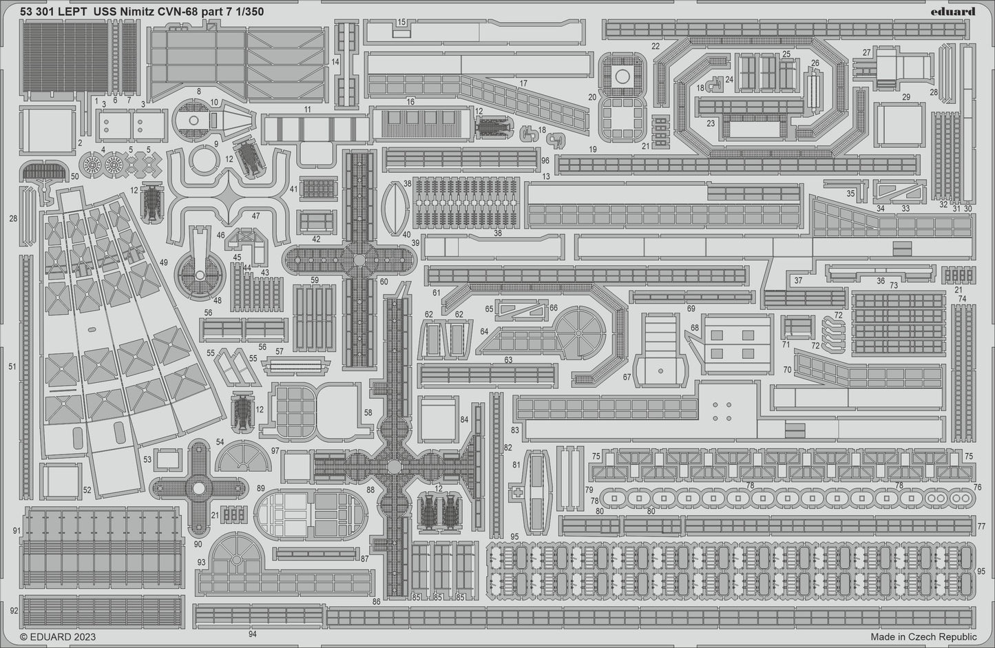 Eduard ED53301 1:350 USS Nimitz CVN-68 part 7