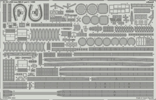 Eduard ED53304 USS Iowa BB-61 part 3 1:350