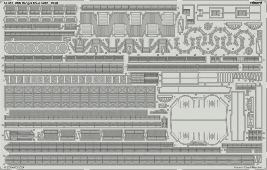 Eduard ED53312 USS Ranger CV-4 part 2 1:350
