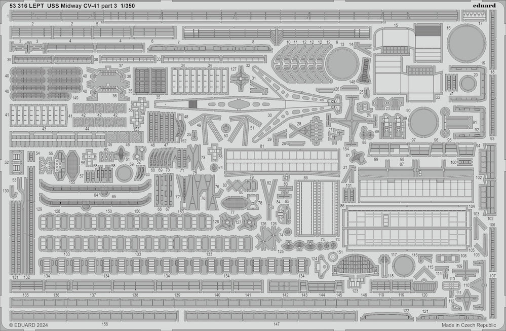 Eduard ED53316 USS Midway CV-41 part 3 1:350