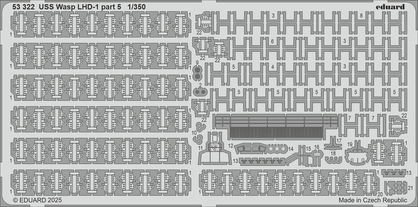 Eduard ED53322 USS Wasp LHD-1 part 5 1:350