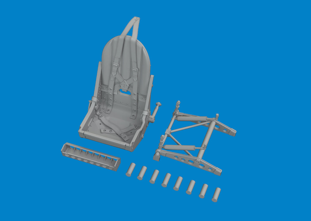 Eduard Brassin ED624007 Supermarine Spitfire Mk.VIII/Mk.IX seat 3D-Printed 1:24