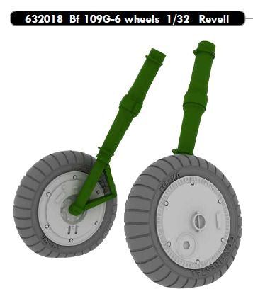 Eduard Brassin ED632018 1:32 Messerschmitt Bf-109G-6 wheels with Wtd tyre effect