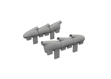 Eduard Brassin ED632196 1:32 Supermarine Spitfire Mk.Ia exhaust stacks