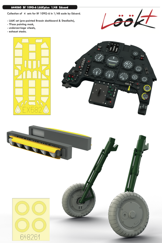 Eduard Brassin ED644060 1:48 Messerschmitt Bf-109G-6 LooK plus