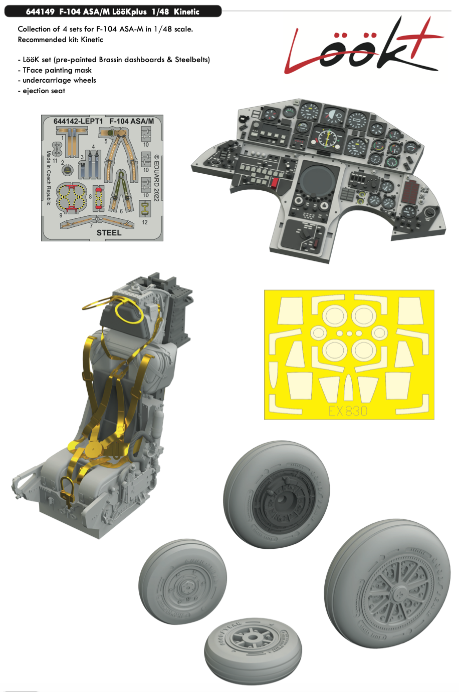 Eduard Brassin ED644149 1:48 Lockheed F-104 ASA/M Starfighter LooKplus