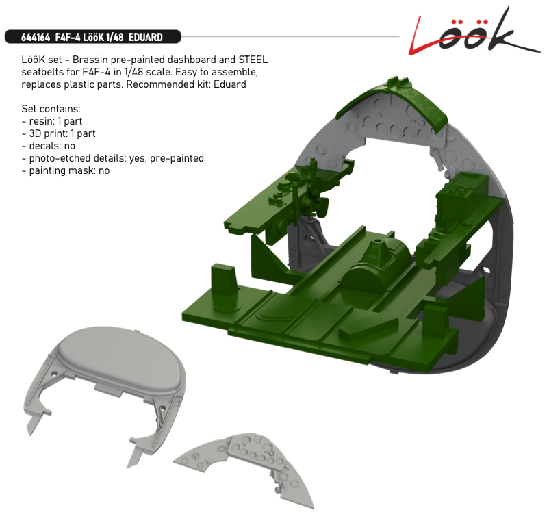 Eduard Brassin ED644164 1:48 Grumman F4F-4 LooK