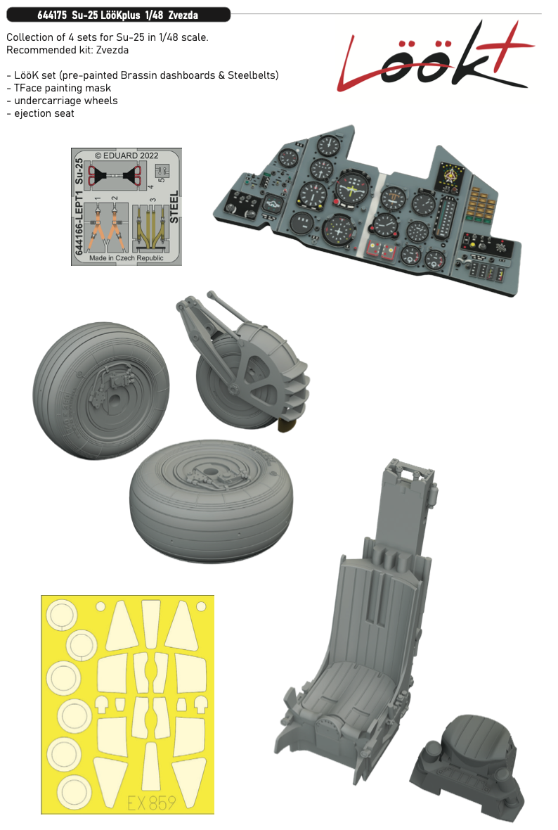 Eduard Brassin ED644175 1:48 Sukhoi Su-25 LooK plus