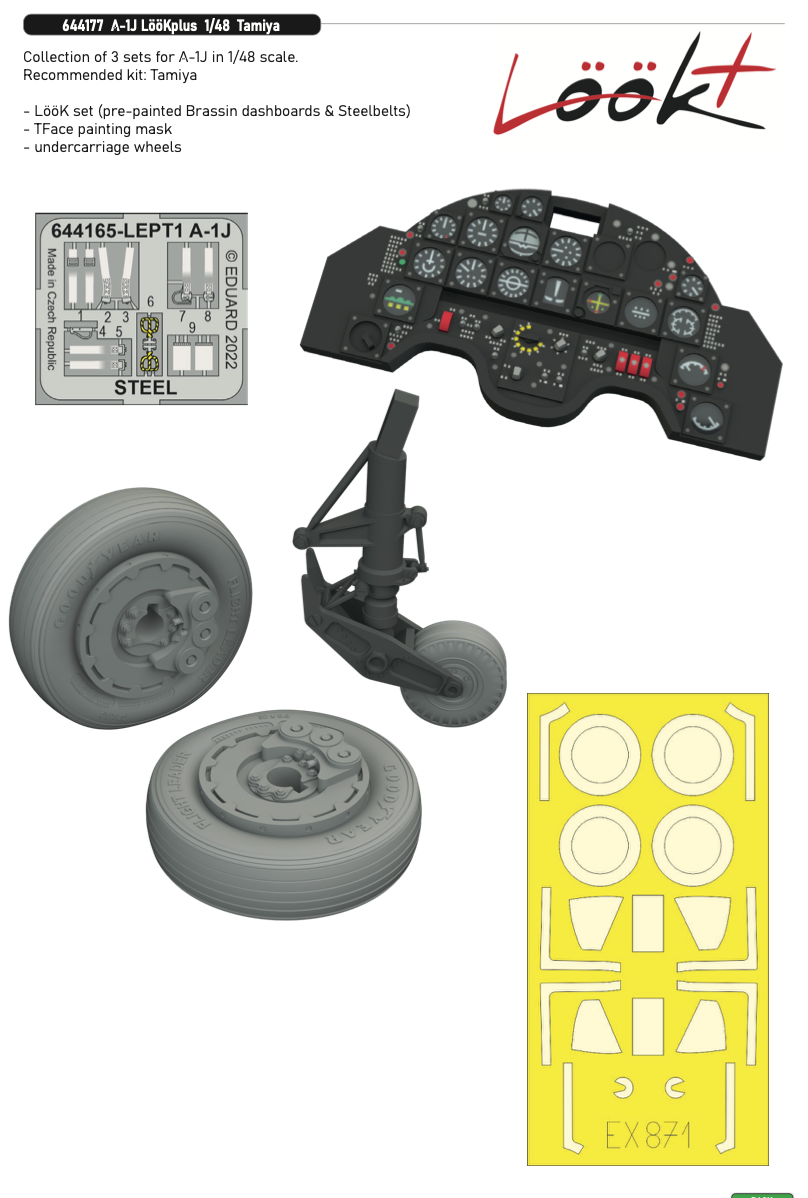Eduard Brassin ED644177 1:48 Douglas A-1J Skyraider LooK plus
