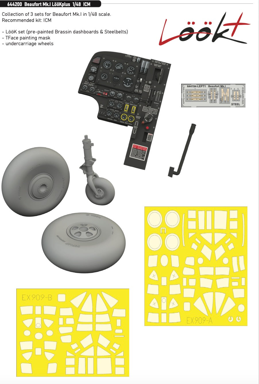 Eduard Brassin ED644200 1:48 Bristol Beaufort Mk.I LooK plus