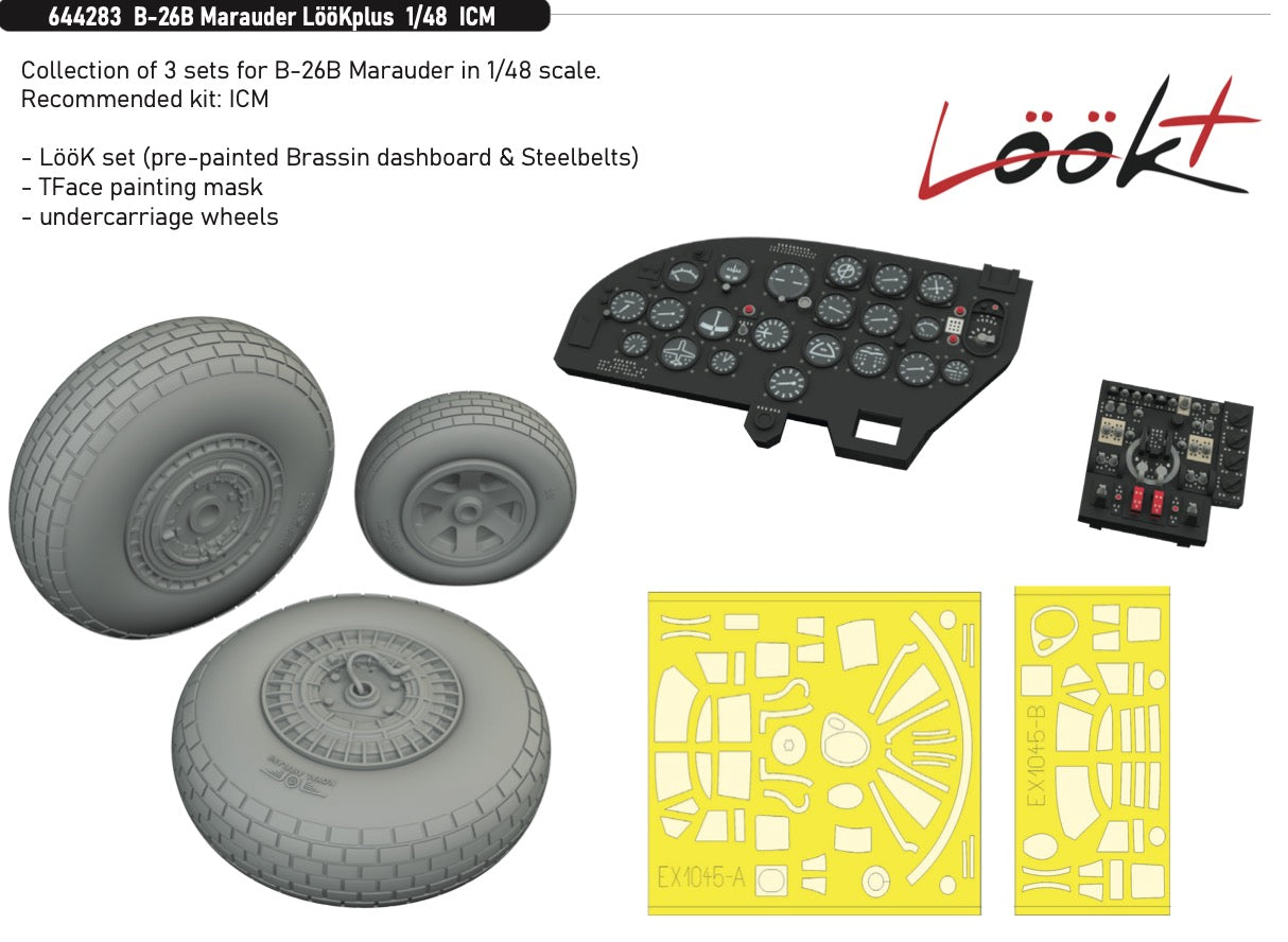 Eduard Brassin ED644283 1:48 Martin B-26B Marauder LooKplus series