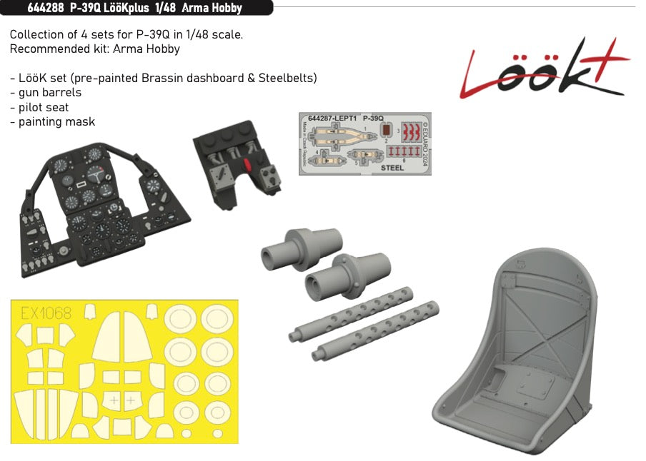 Eduard Brassin ED644288 Bell P-39Q LooKplus series 1:48