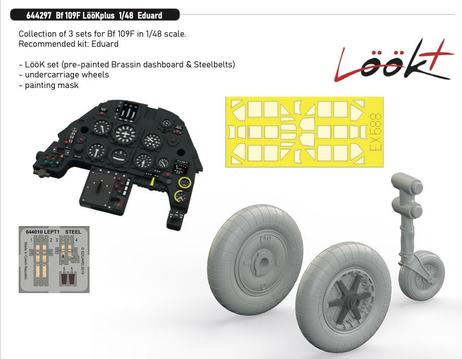 Eduard Brassin ED644297 Messerschmitt Bf-109F LooKplus series 1:48