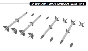 Eduard Brassin ED648084 1:48 AIM-120A/B AMRAAM