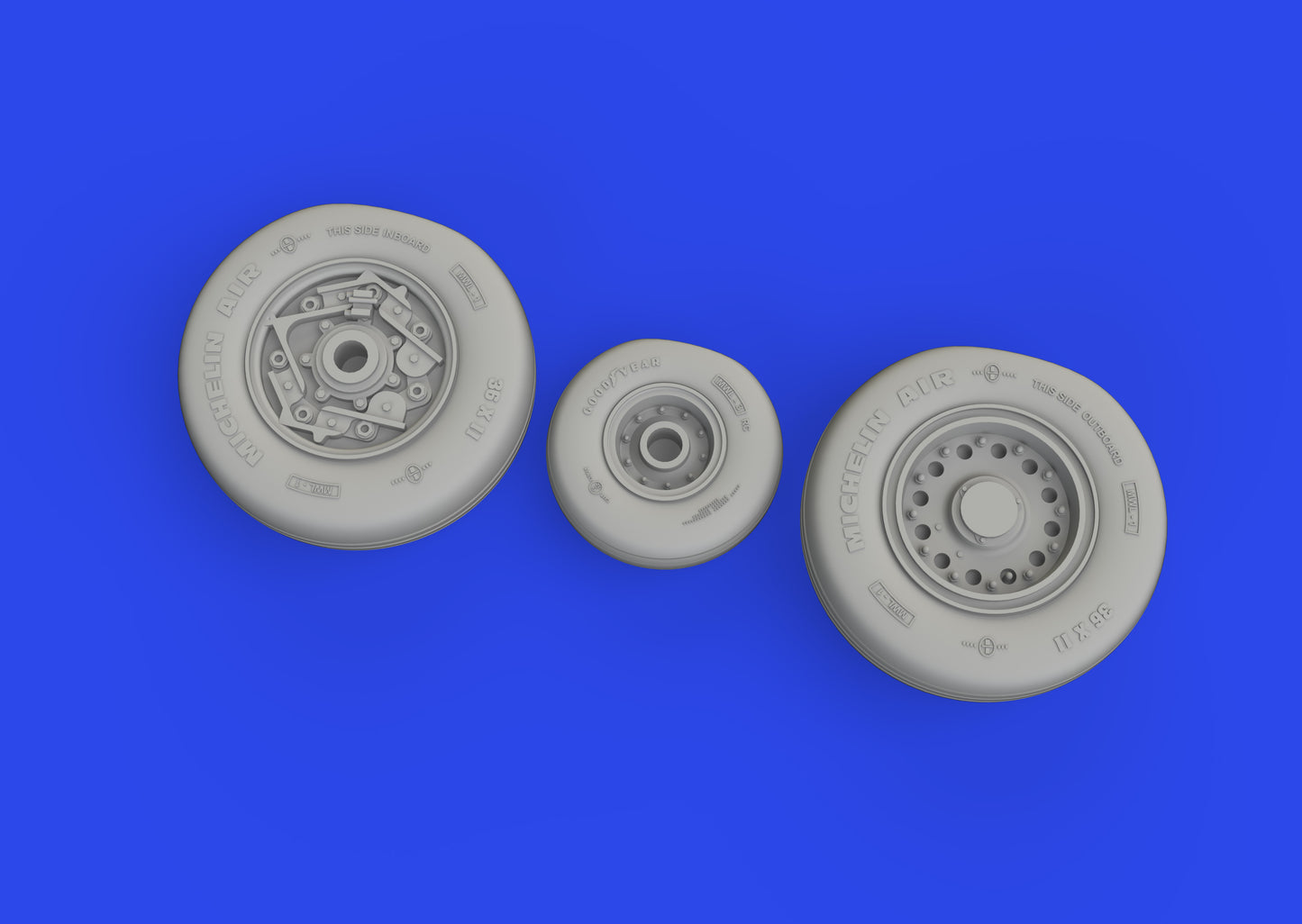 Eduard Brassin ED6481019 Fairchild A-10C Thunderbolt II wheels 1:48