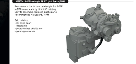 Eduard Brassin ED6481034 1:48 Boeing B-17F Flying Fortress bombsight
