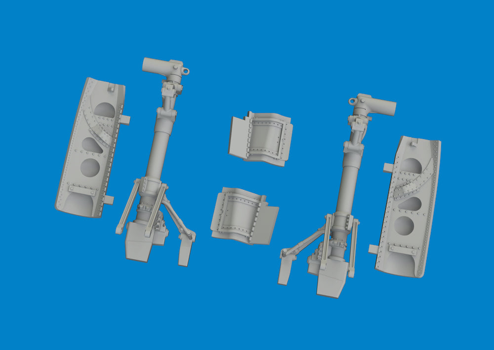 Eduard Brassin ED6481074 1:48 P-40E Warhawk Undercarriage Legs 3D-Print