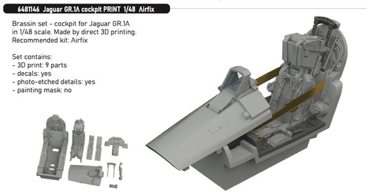 Eduard Brassin ED6481146 1:48 Sepecat Jaguar GR.1A cockpit