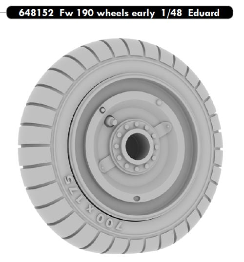 Eduard Brassin ED648152 Fw-190 Early Weighted Wheels 1:48